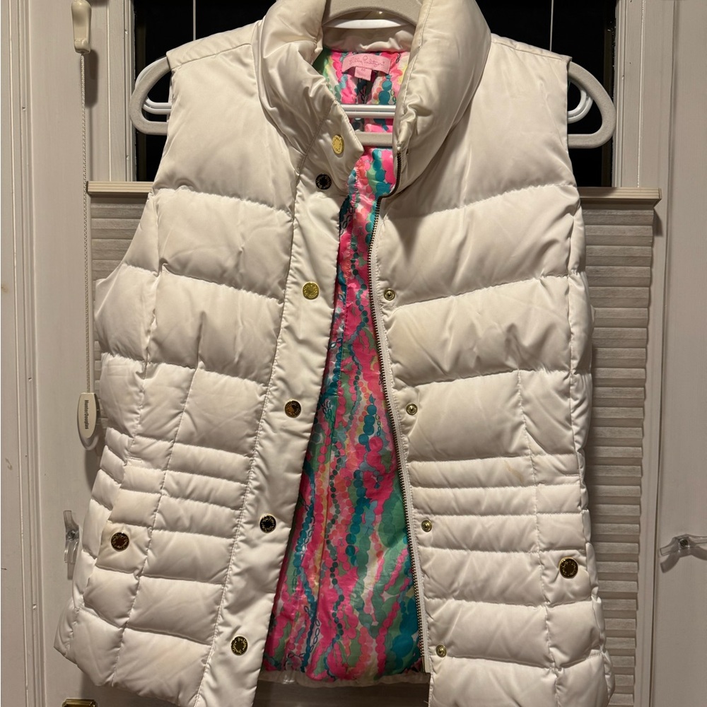 Lily Pulitzer white vest size M